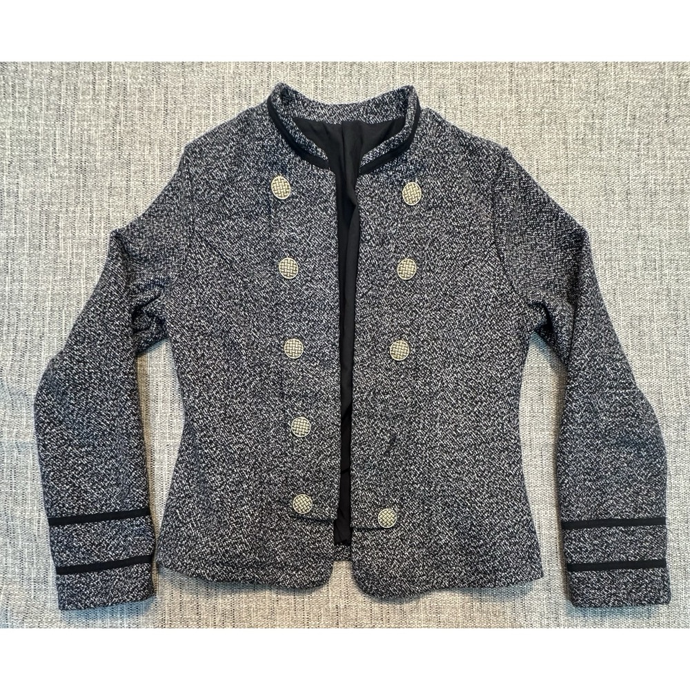 SHEIN Medium Women's Blazer Business Professional With Classic Buttons/pattern‎